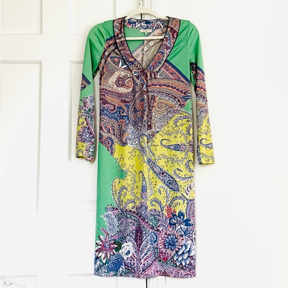 Etro Dress -Multicolor Resort wear. St. Tropez vibes. Made in Italy. Size 4. - Picture 4 of 10